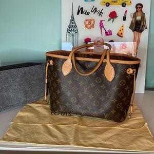 Authentic Louis Vuitton neverfull pm